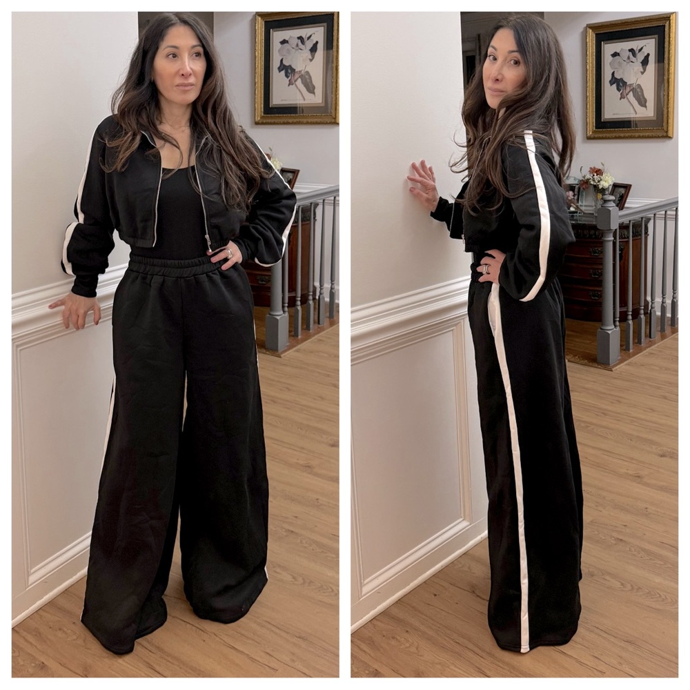 Wide Leg Pants and Jacket Set - Picture 2 of 4